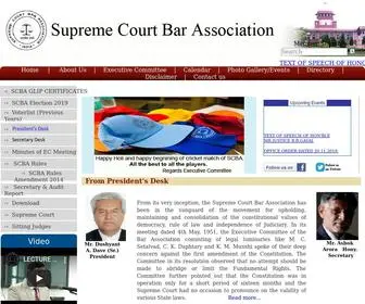 Scbaindia.org(Supreme Court of India) Screenshot
