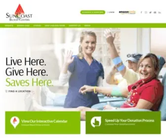 SCBB.org(SunCoast Blood Centers) Screenshot