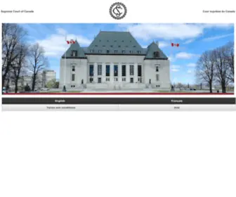 SCC-CSC.ca(Supreme Court of Canada) Screenshot