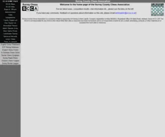 Scca.co.uk(Surrey County Chess Association) Screenshot