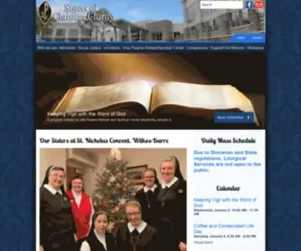 Scceast.org(The Sisters of Christian Charity are an active apostolic congregation. Their mission) Screenshot