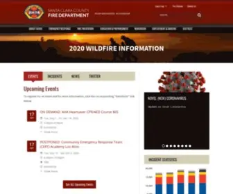 SCCFD.org(Santa Clara County Fire Department) Screenshot