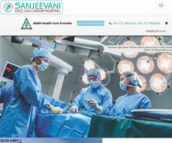 SCCH.co.in(Sanjeevani CBCC USA Cancer Hospital) Screenshot