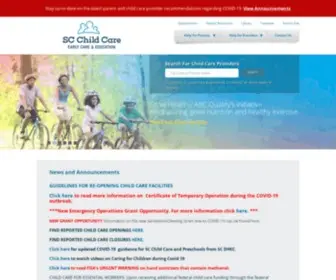 SCchildcare.org(SC Child Care Services) Screenshot