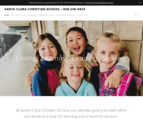 SCChristian.org(Santa Clara Christian School) Screenshot
