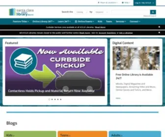 SCCLD.org(Santa Clara County Library District) Screenshot