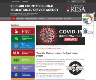 SCcresa.org(Clair County Regional Educational Service Agency) Screenshot