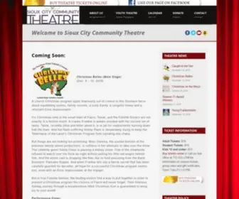 SCCtheatre.org(The Sioux City Community Theatre) Screenshot