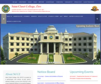 SCCZ.edu.in((Affiliated to Rajiv Gandhi University)) Screenshot
