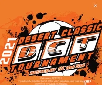 SCDelsoldct.com(SC del Sol's Desert Classic Soccer Tournament) Screenshot