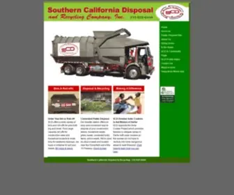 SCDisposal.com(Southern California Disposal and Recycling) Screenshot