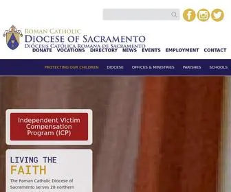 SCD.org(Diocese of Sacramento) Screenshot