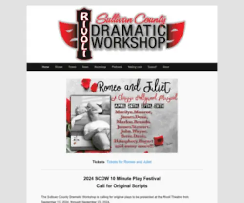 SCDW.net(Sullivan County Dramatic Workshop) Screenshot