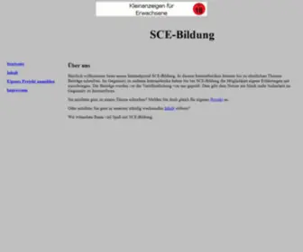 Sce-Bildung.de(SCE-Bildung Ihr Internet-Lexikon) Screenshot