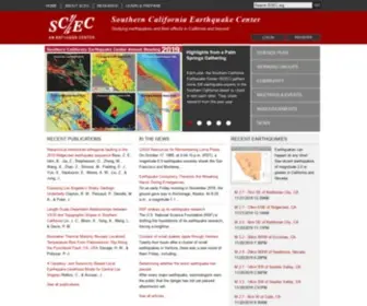 Scec.org(Southern California Earthquake Center) Screenshot