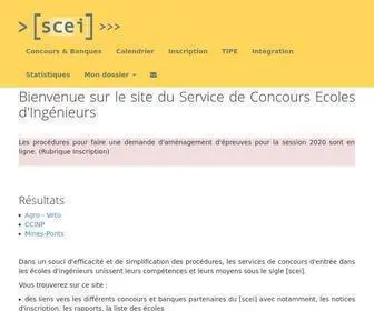 Scei-Concours.fr(SCEI) Screenshot