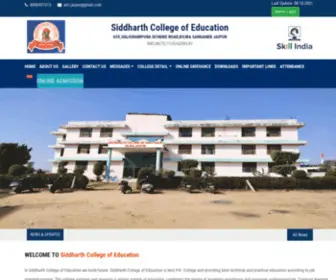 Scejaipur.com(Siddharth College of Education) Screenshot