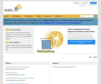 Scelc.org(Statewide California Electronic Library Consortium) Screenshot
