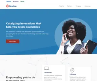 Scelloo.com(Catalyzing Innovations that help you Break Boundaries) Screenshot