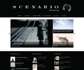 Scenariomagazine.com(SCENARIO Magazine) Screenshot