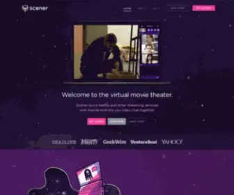 Scener.com( Watch Netflix and more with friends) Screenshot