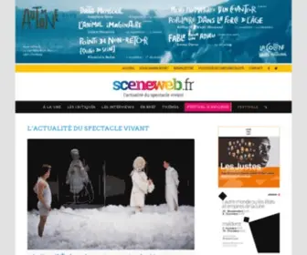 Sceneweb.fr(L'actualité du spectacle vivant) Screenshot