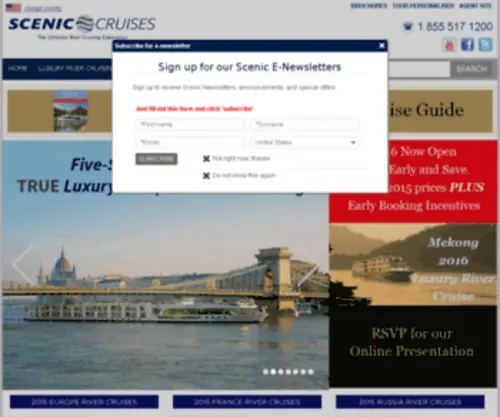 Sceniccruises.com(Ocean Cruises 2024 & 2025) Screenshot
