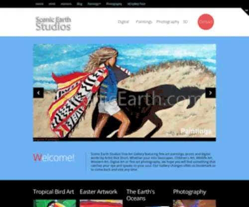 Scenicearth.com(Scenic Earth Studios Fine Art Gallery) Screenshot