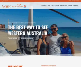 Scenichelicopters.com.au(Scenic Helicopter Flights in Margaret River and Broome Western Australia) Screenshot