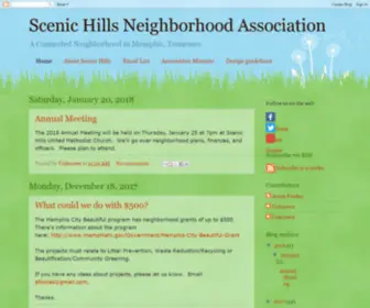 Scenichills38128.org(Scenic Hills Neighborhood Association) Screenshot