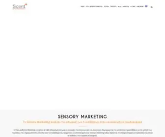Scent-Plus.com(Sensory Marketing Experts) Screenshot