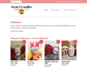 ScentXcandles.com(Scent X Candles) Screenshot