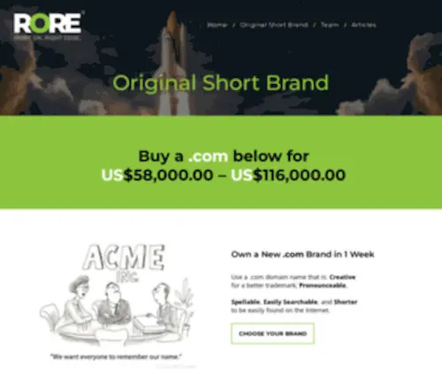 Scerch.com(Buy an Original Short Brand and Domain) Screenshot