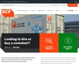 SCF.com.au(Storage & Shipping Containers) Screenshot