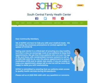 SCFHC.org(SCFHC Medical and Dental Clinic Los Angeles) Screenshot