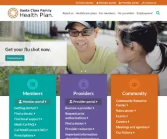 SCFHP.com(Santa Clara Family Health Plan) Screenshot