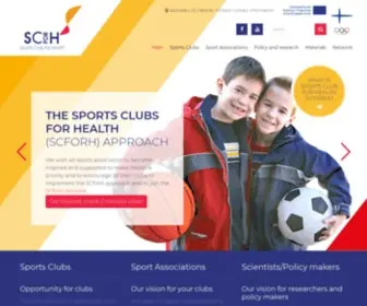 Scforh.info(Sports Club for Health (SCforH)) Screenshot