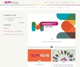 SCFP.ca(Syndicat canadien de la fonction publique) Screenshot