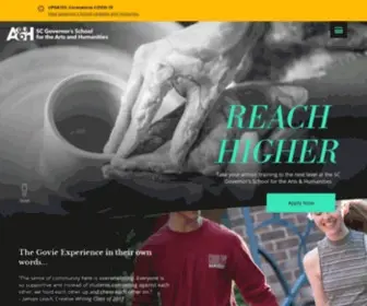 SCgsah.org(SC Governor's School for the Arts and Humanities) Screenshot