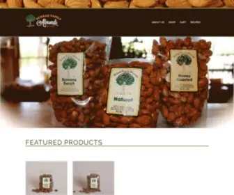 Schaadfamilyalmonds.com(Homepage Schaad Family Farms) Screenshot