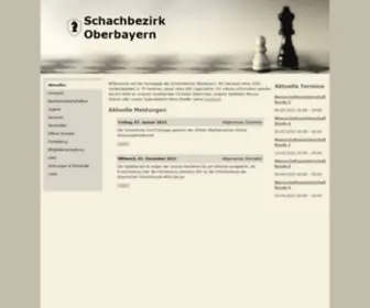 Schachbezirk-Oberbayern.de(Schachbezirk Oberbayern e.V) Screenshot