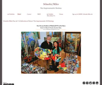 Schaefer-Milesfineart.com(Paintings by Kevin Miles and Wendy Schaefer) Screenshot