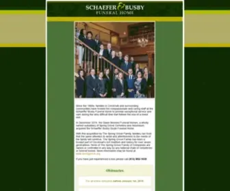 Schaeferbusbyfuneralhome.com(Schaefer Busby Doyle Funeral Home) Screenshot