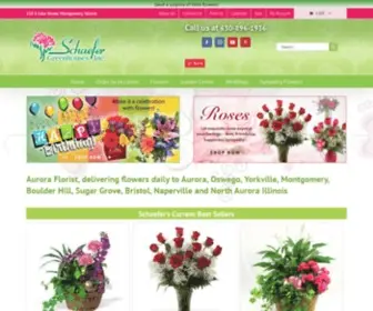 Schaefergreenhouses.com(Aurora Flowers) Screenshot