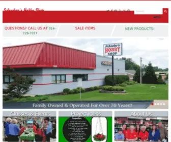 Schaeferhobby.com(Schaefer's Hobby Shop) Screenshot