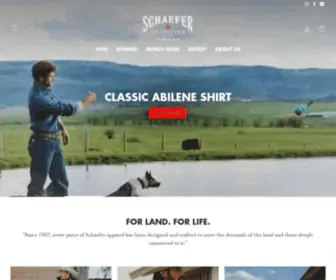 Schaeferoutfitter.com(Schaefer Outfitter Western Ranch Wear) Screenshot