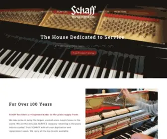 Schaffpiano.com(Schaff Piano) Screenshot