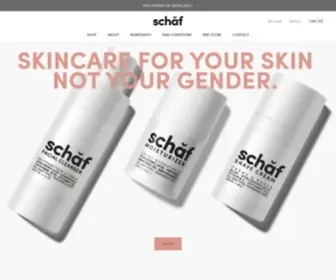 Schafskincare.com(Schăf) Screenshot