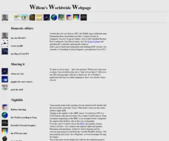 Schaik.com(Willem's Worldwide Webpage) Screenshot