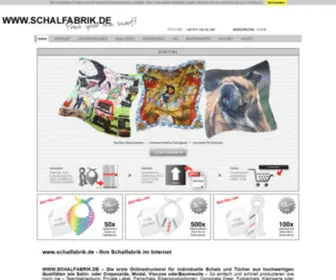 Schalfabrik.de(Seidentuch individuell bedrucken) Screenshot